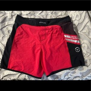 Virus ST2 Disaster ll Combat Shorts Red/Black Men’s Size 36